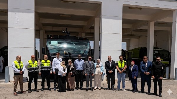 وفد إيكاو في مطار الاسكندرية 