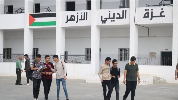 طلبة الثانوية الأزهرية في غزة 