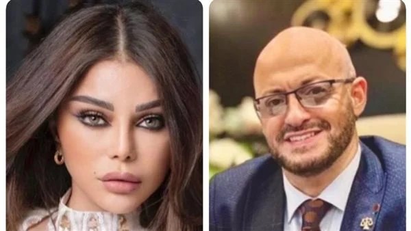 هيفاء وهبي ومحاميها شريف حافظ 