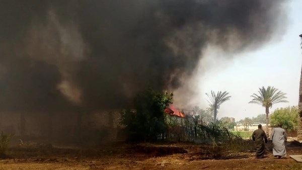 لقطة من الحريق 