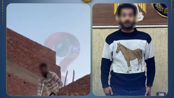 ضبط المتهم بإلقاء الحجارة على المارة من أعلى أحد العقارات بالقاهرة