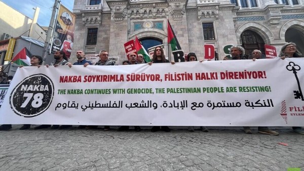 لجنة العمل من أجل فلسطين تنظم مسيرة في إسطنبول إحياء للذكرى 78 للنكبة