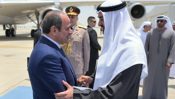  الرئيس عبد الفتاح السيسي ورئيس الإمارات