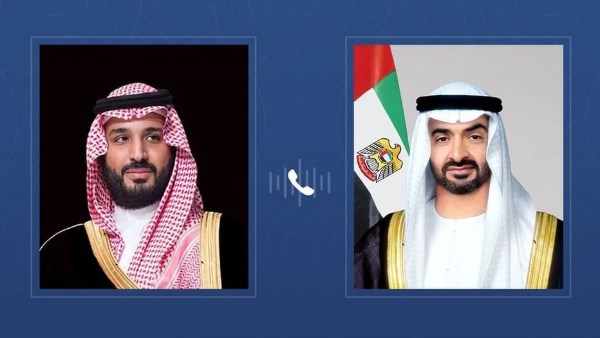 رئيس الإمارات وولي العهد السعودي