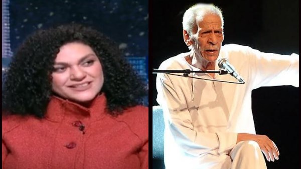 احمد فؤاد نجم وابنته 