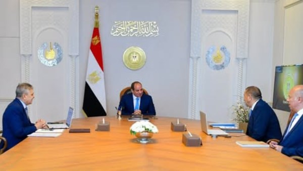 الرئيس السيسى خلال الاجتماع