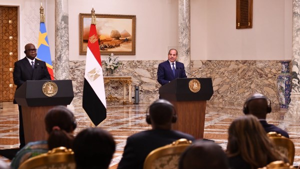 الرئيس السيسي ورئيس الكونغو الديمقراطية يشهدان الت