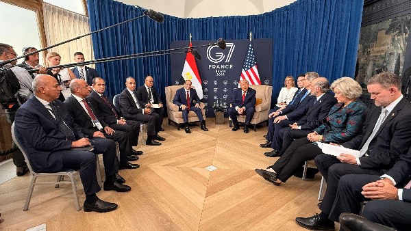 اجتماع الرئيس عبد الفتاح السيسي وترامب