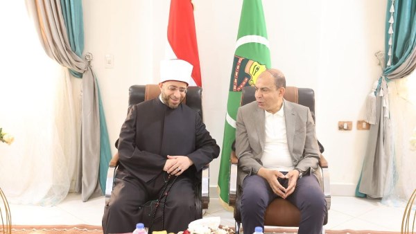 وزير الأوقاف ومحافظ المنيا 