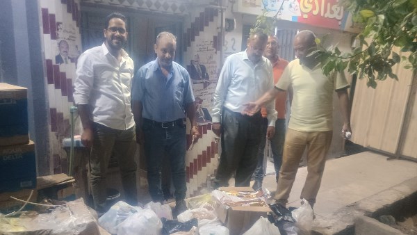 ضبط 213 كجم أغذية فاسدة و454 عبوة غذائية مخالفة ومنتهية الصلاحية في حملات تموينية بمركز أبنوب