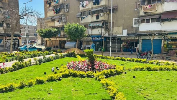 رفع كفاءة المسطحات الخضراء بمختلف مناطق بورسعيد للحفاظ على ا