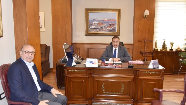 أبو ليمون يستقبل السكرتير العام للإتحاد العام للغرف التجارية المصرية و رئيس غرفة بورسعيد