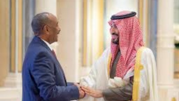 البرهان ومحمد بن سلمان 