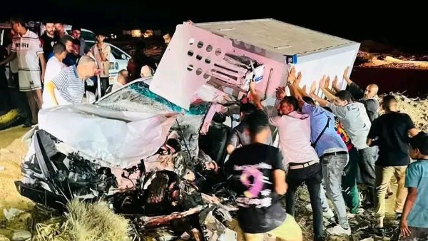 الحادث علي طريق راس سدر 