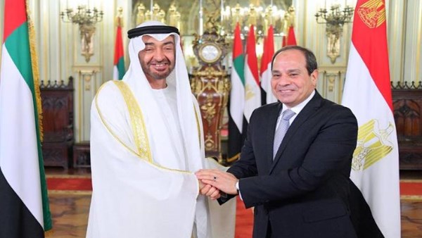الرئيس السيسي و محمد بن زايد  