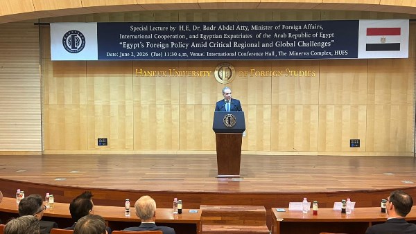 وزير الخارجية بدر عبدالعاطي ونقيب الصحفيين
