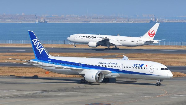 شركتا الطيران اليابانيتان "أول نيبون إيروايز" (ANA) و"الخطوط الجوية اليابانية" (JAL)