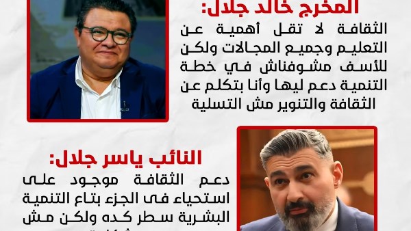 الفنان ياسر جلال والمخرج خالد جلال