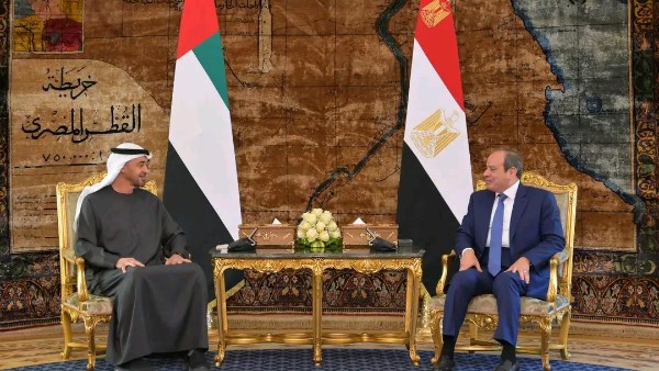 الرئيس السيسي وبن زايد