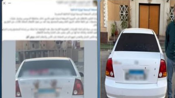 القبض على كهربائي وضع عبارات وملصقات خادشة للحياء على سيارته في السويس