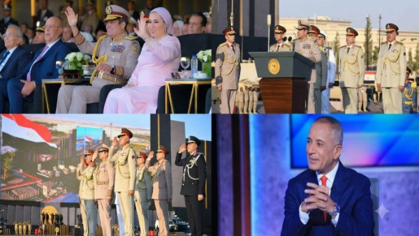 الرئيس السيسي: حدود مصر خط أحمر تحميه إرادة شعبها ويصونه رجال القوات المسلحة.. وأحمد موسى بعد افتتاح الأوكتاجون: الرئيس بيوحشنا بالزي العسكري | أخبار التوك شو