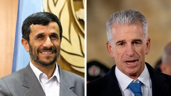 رئيس الموساد السابق و محمود أحمدي نجاد