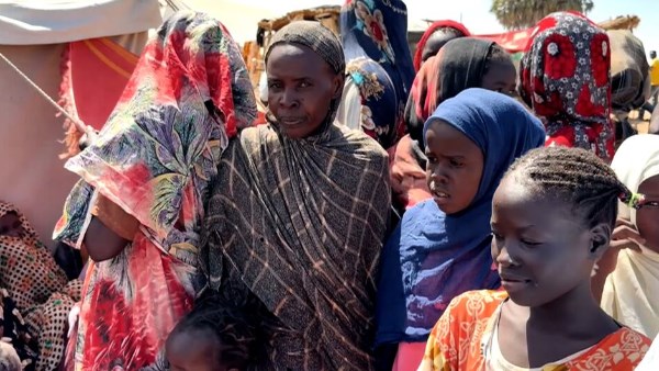  الأسر النازحة في مدينة الأبيض بالسودان