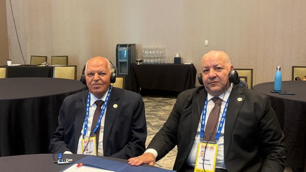 خلف الزناتي نقيب المعلمين والنائب ياسر عرفات 
