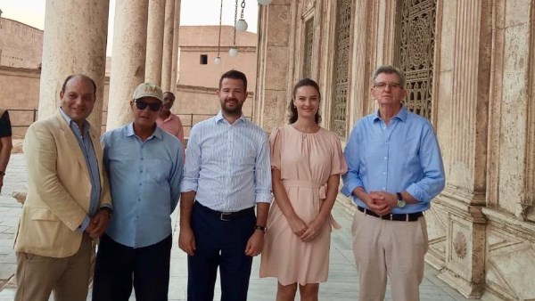رئيس جمهورية الجبل الأسود وقرينته يزوران قلعة صلاح الدين وجامع محمد علي ومتحف قصر الجوهرة