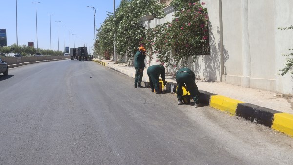 رفع كفاءة مداخل هضبة الأهرام