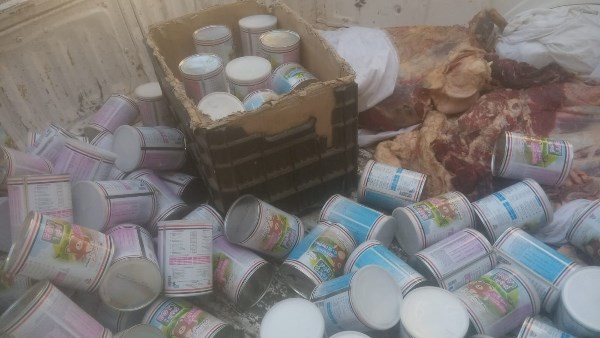 ضبط 80 عبوة لبن أطفال مدعم و60 كجم لحوم فاسدة خلال حملة تموينية مكبرة بالقوصية