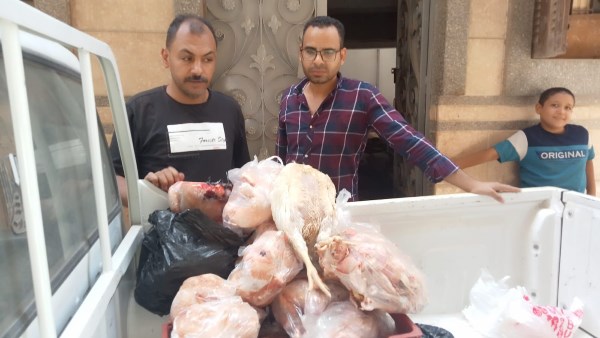  ضبط 70 كجم دواجن مجمدة غير الصالحة للاستهلاك خلال حملة رقابية بمركز البداري في أسيوط