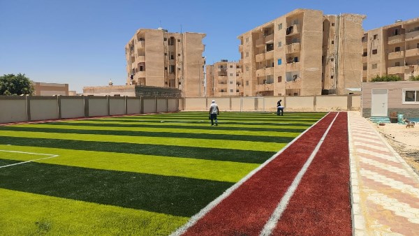 أعمال تطوير مدرستين بمطروح