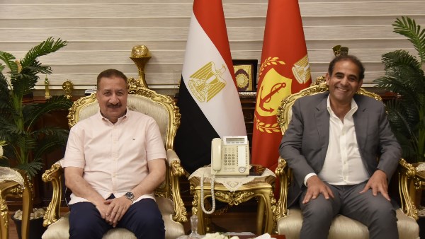  اللواء أبو ليمون  يستقبل رئيس جامعة بورسعيد 