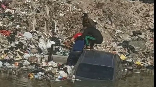 جانب من الحادث 