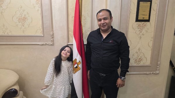 الصغيرة جومانا الخرويلي عقب مشاركته في افتتاح اوكتاجون 