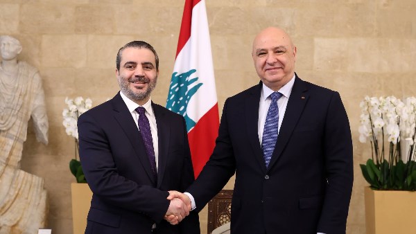 الرئيس اللبناني ووزير خارجية سوريا