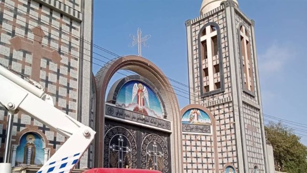 كنيسة رئيس الملائكة ميخائيل بقرية حلوة التابعة لمركز مطاي بمحافظة المنيا