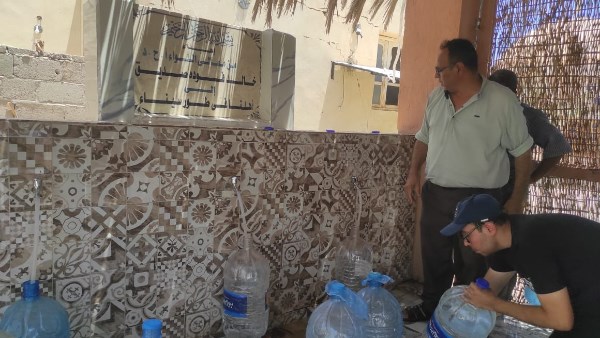 سبيل المياه من بئر الشيخ حمدان 
