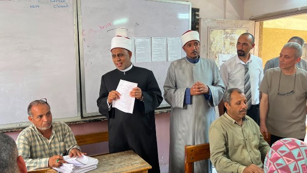 الدكتور أحمد الشرقاوي يتفقد مركز تصحيح الجيزة بفروعه الثلاثة لمتابعة انتظام أعمال تصحيح الشهادة الثانوية الأزهرية