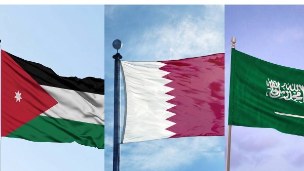 وزراء خارجية الأردن وقطر والسعودية يبحثون إنهاء التصعيد والعودة للمفاوضات