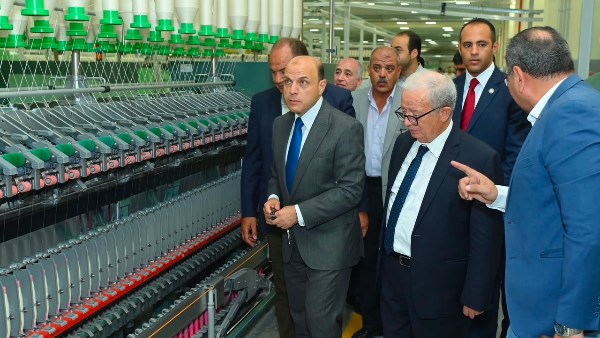 نائب رئيس الوزراء يتابع سير العمل ومعدلات الإنتاج والتشغيل والمراحل النهائية لاكتمال مشروع تطوير صناعة الغزل والنسيج بالمحلة