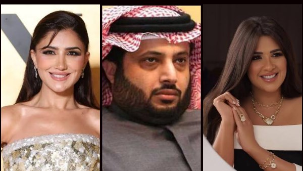وياسمين عبد العزيز وتركي آل الشيخ ومي عمر 