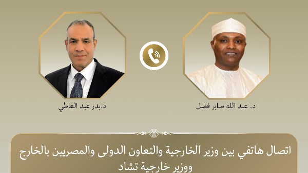 وزيرا خارجية مصر وتشاد يبحثان تعزيز العلاقات وتنسيق المواقف بشأن أزمات السودان وليبيا