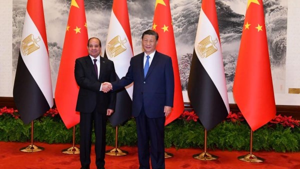 الرئيس عبدالفتاح السيسي والرئيس الصيني