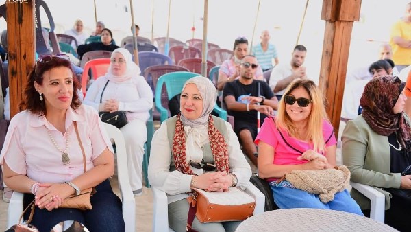 إيمان كريم تتفقد شاطئ أبطال التحدي بالإسكندرية