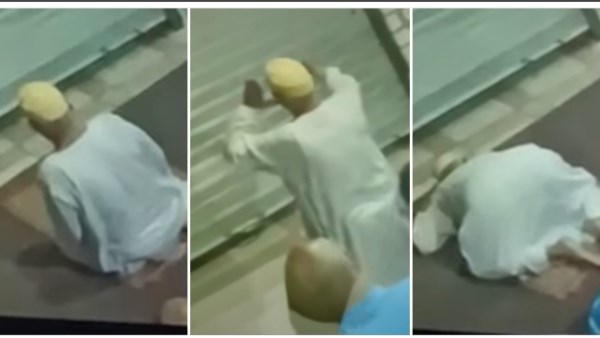 لحظة وفاة المسن