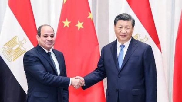 الرئيس المصري والرئيس الصيني - أرشيفية