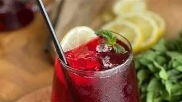 طريقة عمل مشروب الكركديه بالصودا