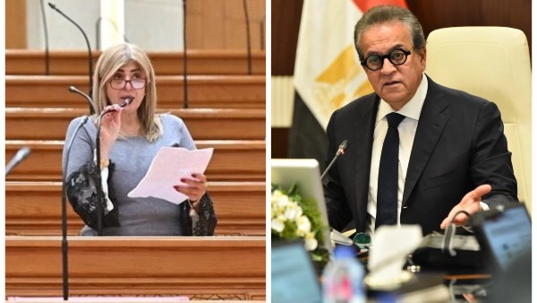 وزير الصحة والنائبة أميرة فؤاد